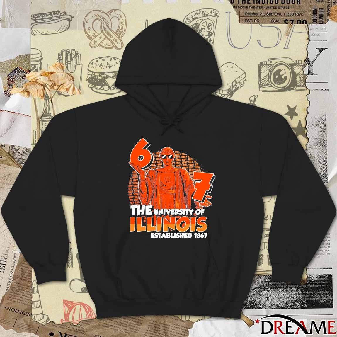 The University Of Illinois Fighting Illini Established 1867 2026 Ncaa Division I Men’s Basketball t-shirt