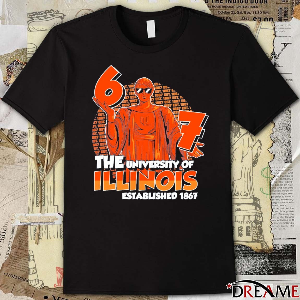 The University Of Illinois Fighting Illini Established 1867 2026 Ncaa Division I Men’s Basketball t-shirt