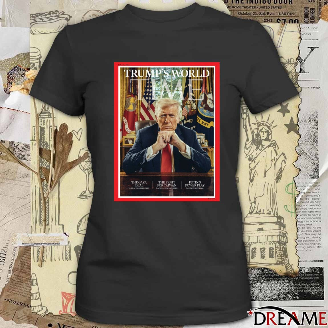 The White House Trump’s World So Happy To Be Living In It 2025 Poster t-shirt