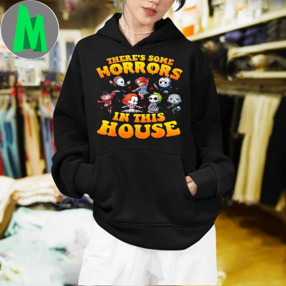 There’s Some Horrors in This House Funny Horror Characters Shirt