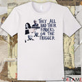 They All Had Their Fingers On The Trigger – Justice for Renee Nicole Good anti-ICE Minneapolis t-shirt