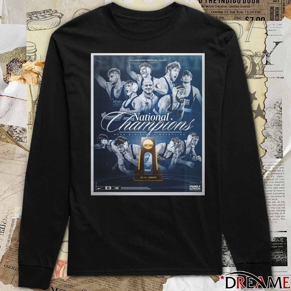 This Is Penn State Wrestling Lives Here Nation Champions NCAA 2026 Division I Wrestling Poster t-shirt
