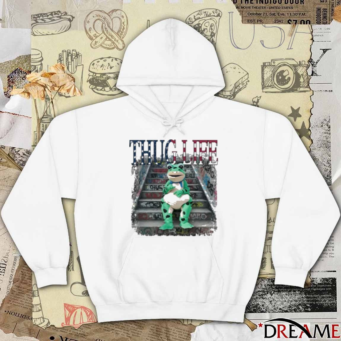 Thug Life Portland Frog Protest 2025 t-shirt