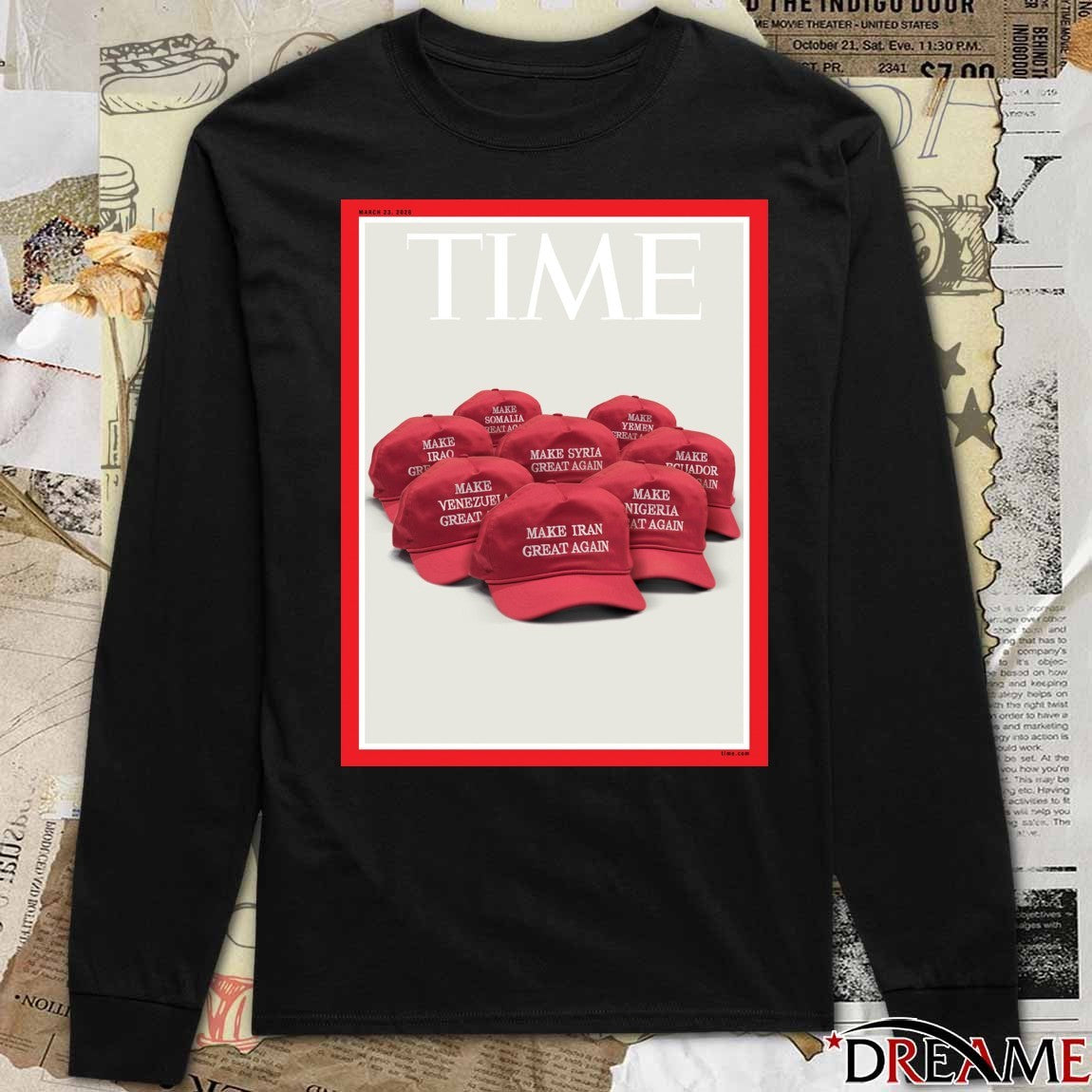Time Make Venezuela, Iran, Syria Iraq Again March 23 2026 Poster t-shirt