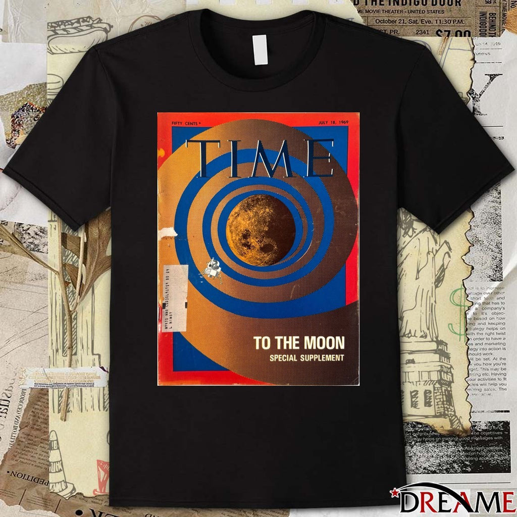 Time To The Moon Special Supplement July 18 1969 NASA Poster t-shirt