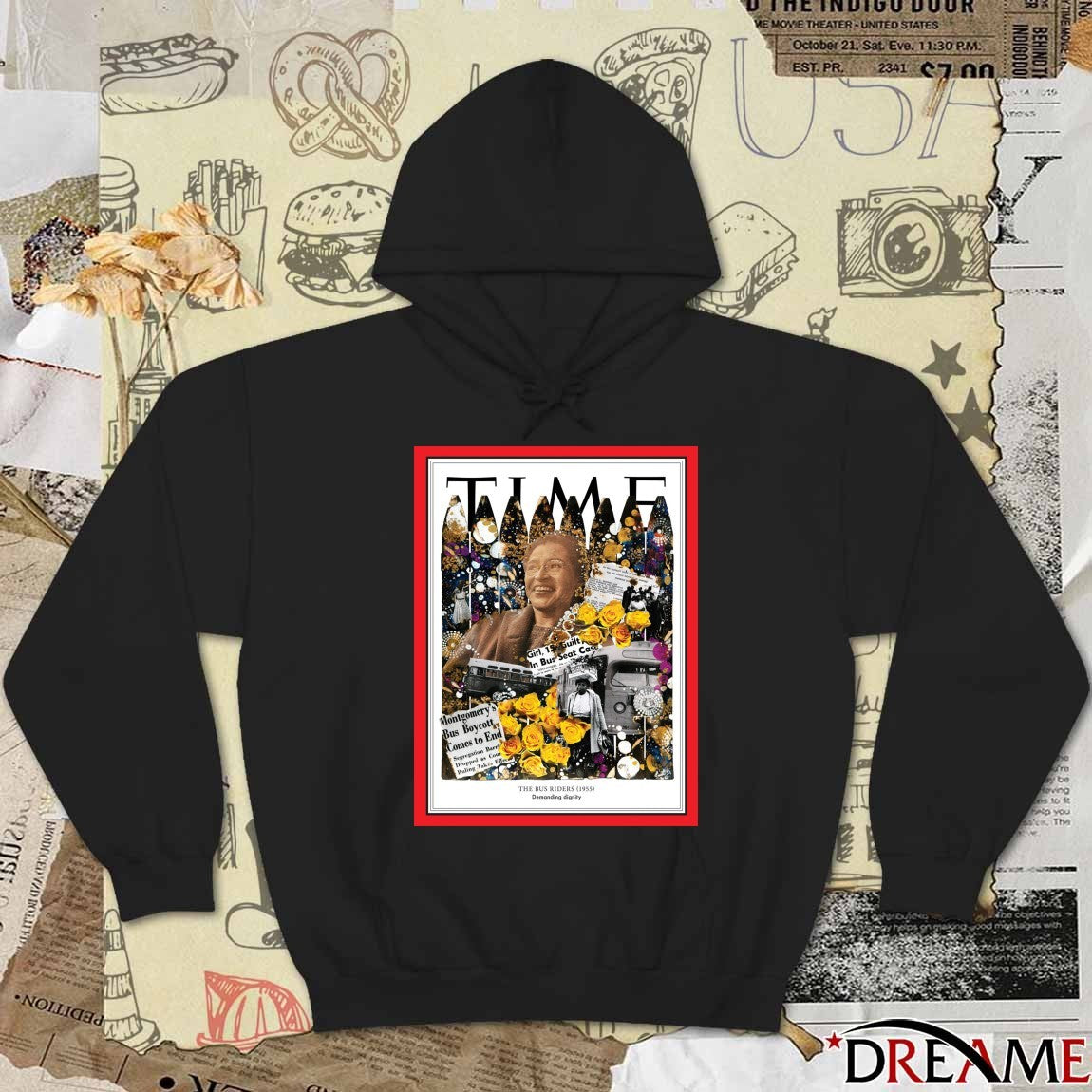 Time magazine The Bus Riders 1955 100 Women of the Year Demanding Dignity Poster t-shirt