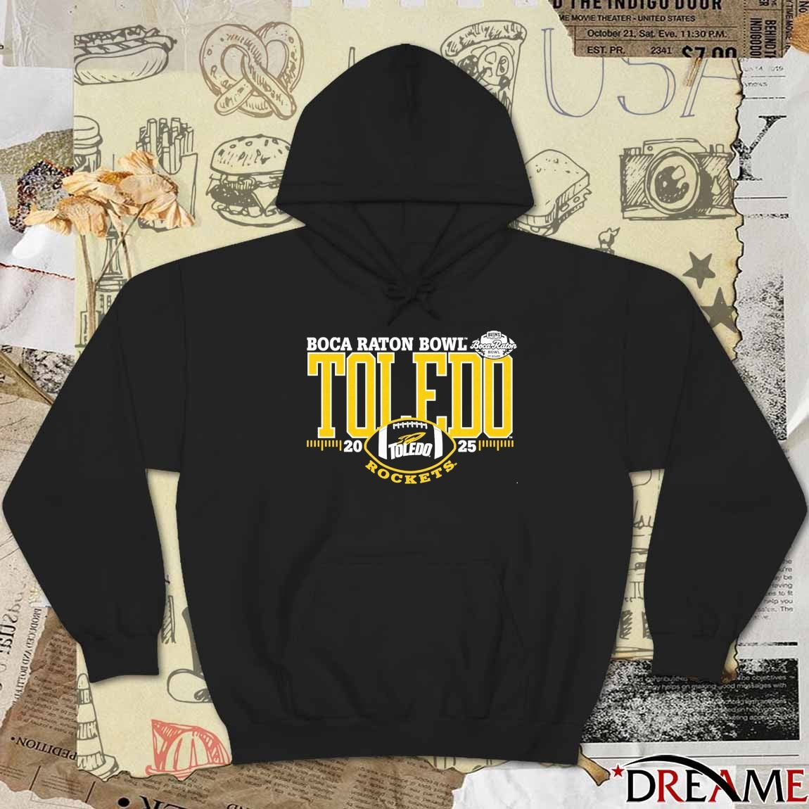Toledo Rockets 2025 Boca Raton Bowl t-shirt