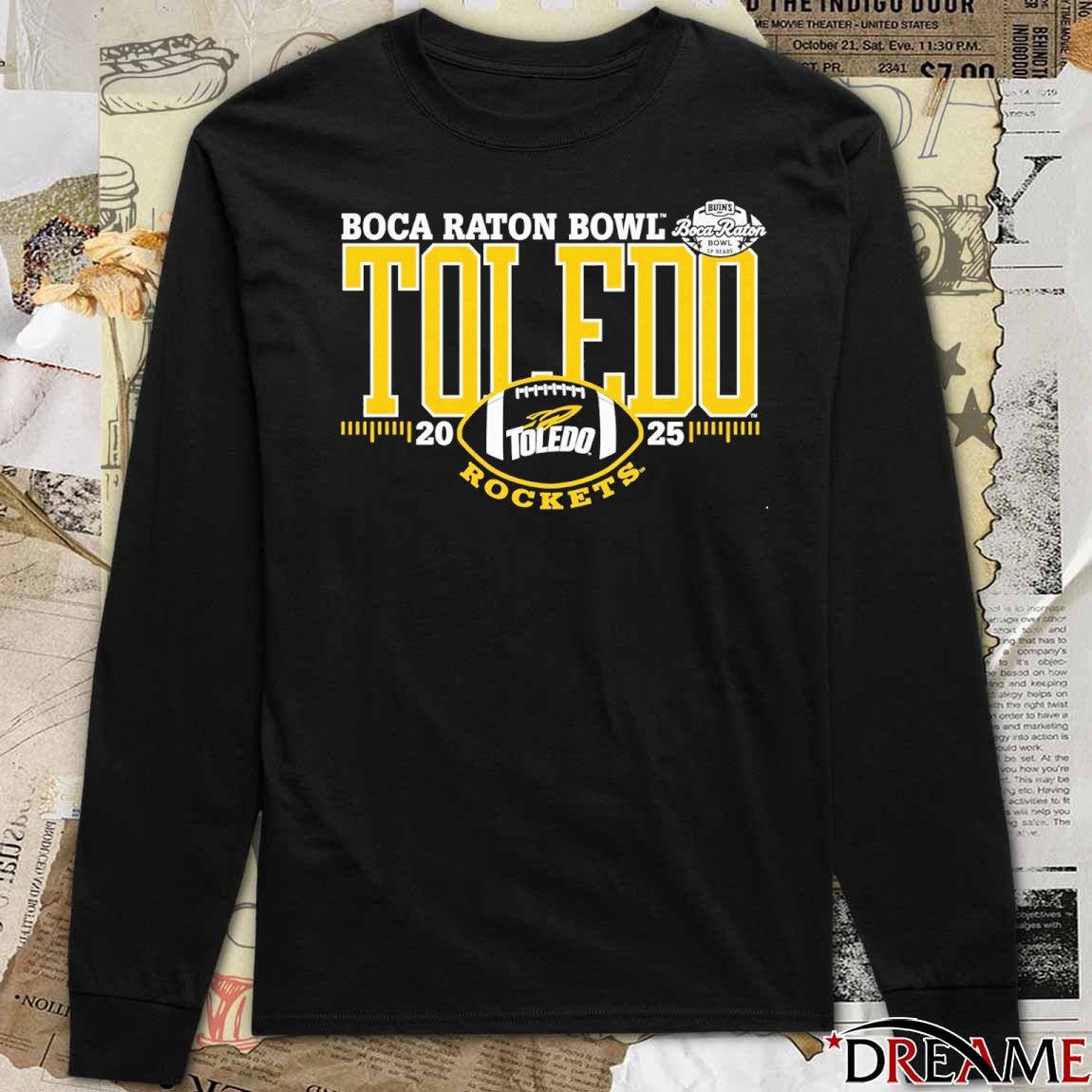 Toledo Rockets 2025 Boca Raton Bowl t-shirt
