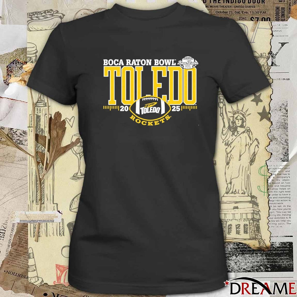 Toledo Rockets 2025 Boca Raton Bowl t-shirt
