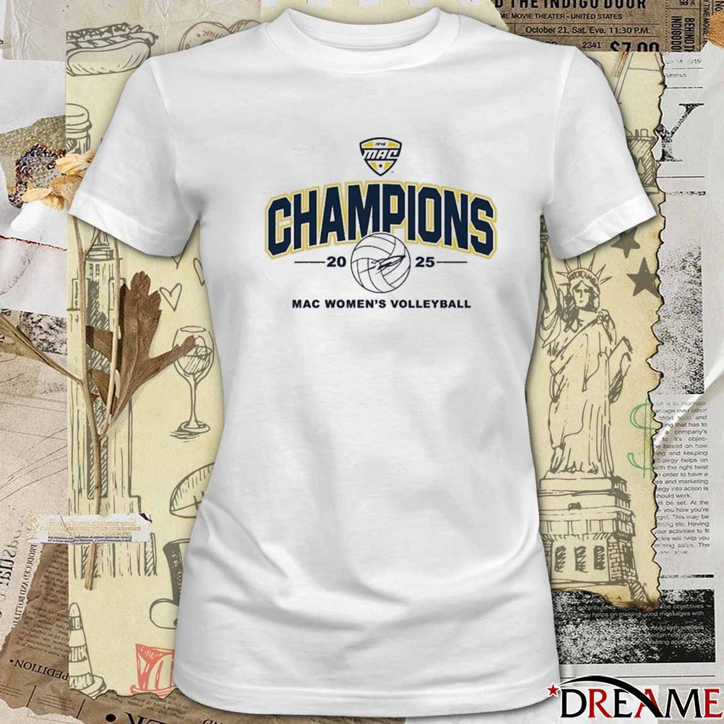 Toledo Rockets 2025 Mid-American Conference MAC Women’s Volleyball Tournament Champions t-shirt