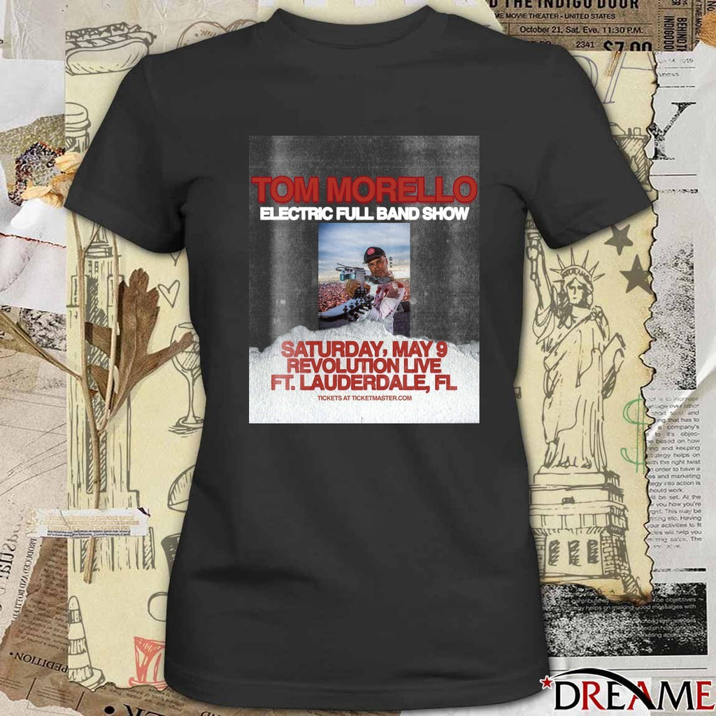 Tom Morello Electric Full Band Show May 9 2026 Revolution Live Ft Lauderdale FL Poster t-shirt