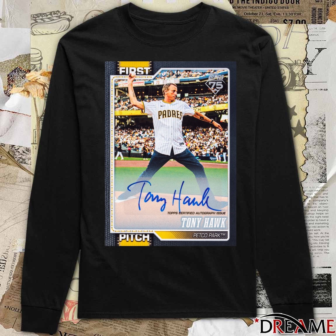 Tony Hawk Topps Certified Autograph Issue 2026 Series 1 Signature Card t-shirt