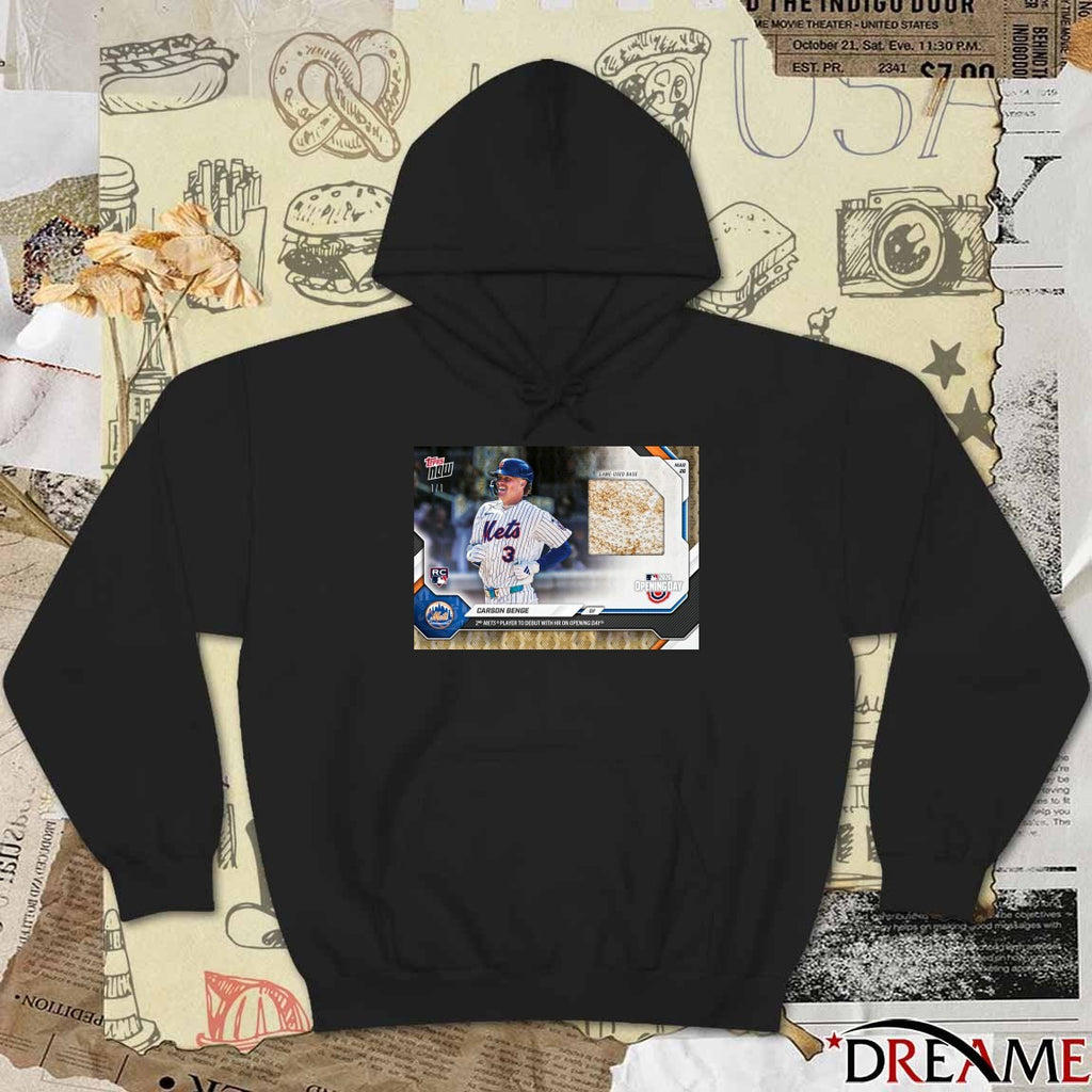 Topps Carson Benge Of 2nd Mets Player To Debut With Hr On Opening Day Poster t-shirt