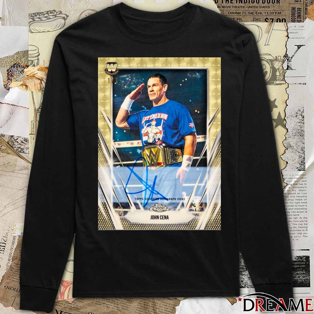 Topps Chrome John Cena Topps Certified Autograph Issue 2026 Signature t-shirt