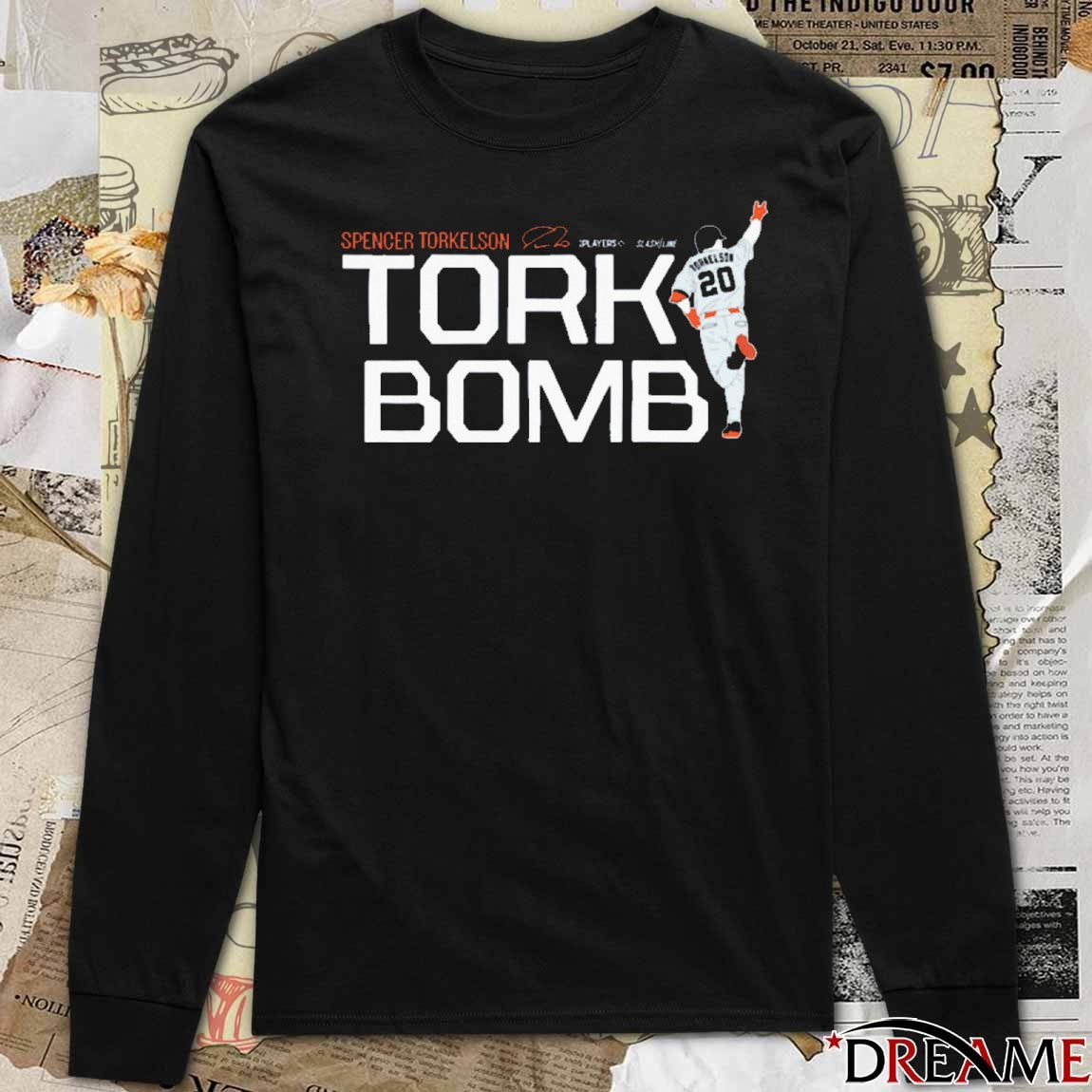 Tork-Bomb Spencer Torkelson Detroit Tigers MLB Slash Line Signature t-shirt