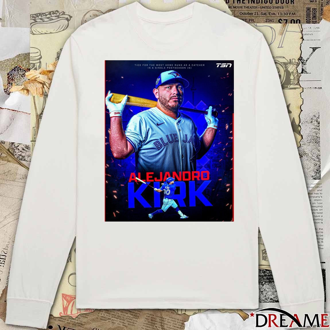 Toronto Blue Jays Alejandro Kirk Tied For The Most Home Runs In A Single MLB Postseason Poster t-shirt