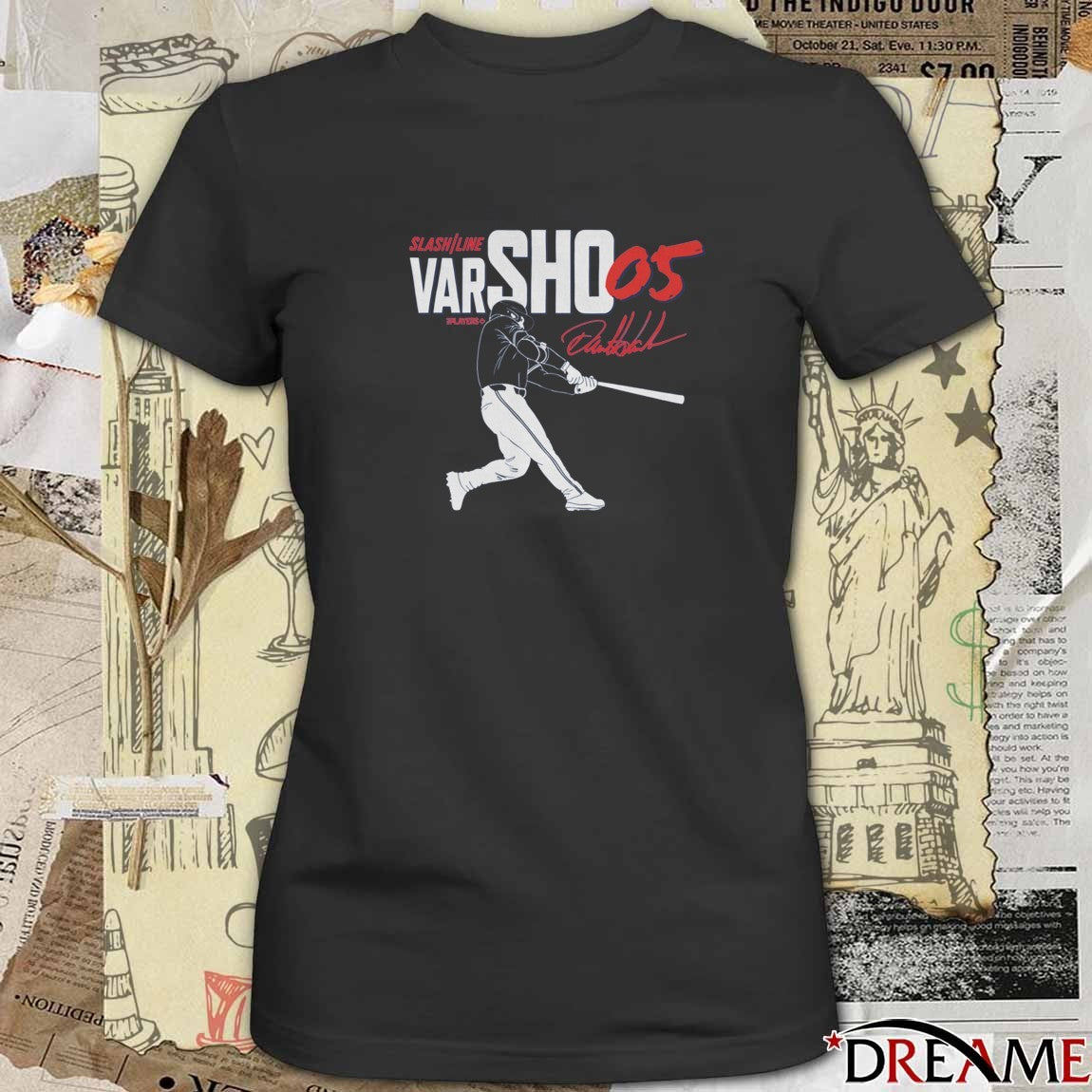 Toronto Blue Jays MLB Daulton Varsho 05 Slash Line Signature Painting t-shirt