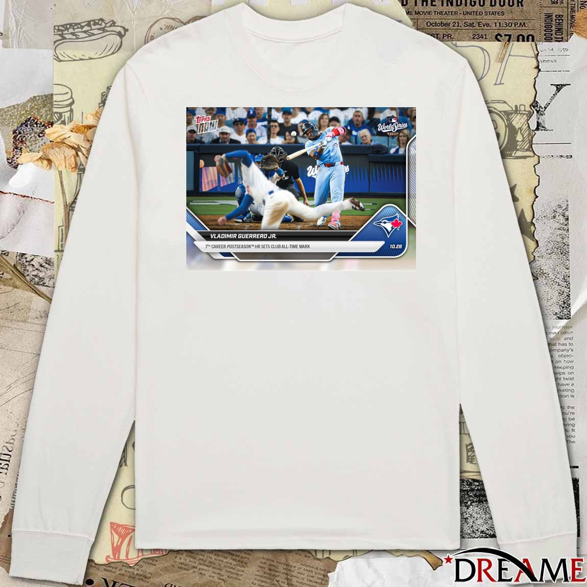 Toronto Blue Jays Vladimir Guerrero Jr. 2025 MLB Topps 7th Career Postseason HR Sets Club All-Time Mark t-shirt