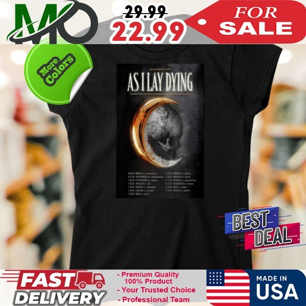 Tour 2025 As I Lay Dying Poster Shirt