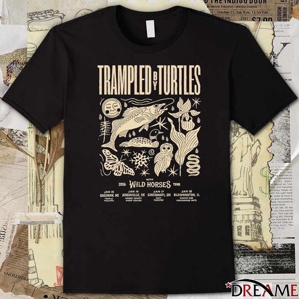 Trampled By Turtles With 2026 Wild Horses Tour January 15 – 28 t-shirt