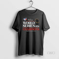 Official Trendy 2025 World Series Champions Trophy Logo Graphic Toronto Blue Jays Long Sleve Tee