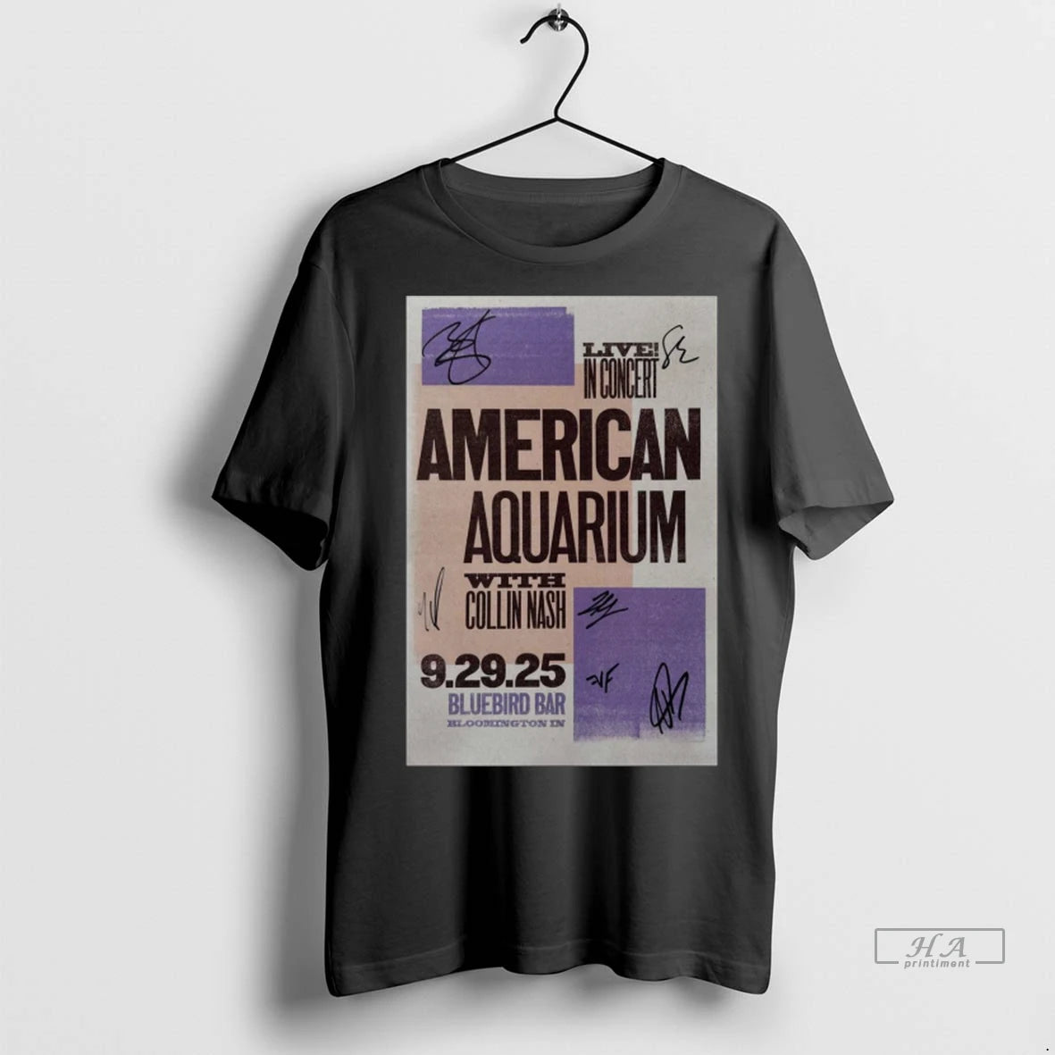 Official Trendy American Aquarium Tour Bluebird Bar Bloomington In September 29 2025 Signatures Shirt Sweater