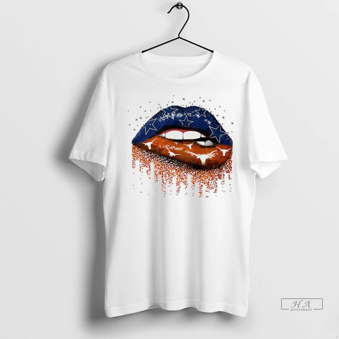 Official Trendy Dallas Cowboys X Texas Longhorns Girl Lips Shirt Sweater