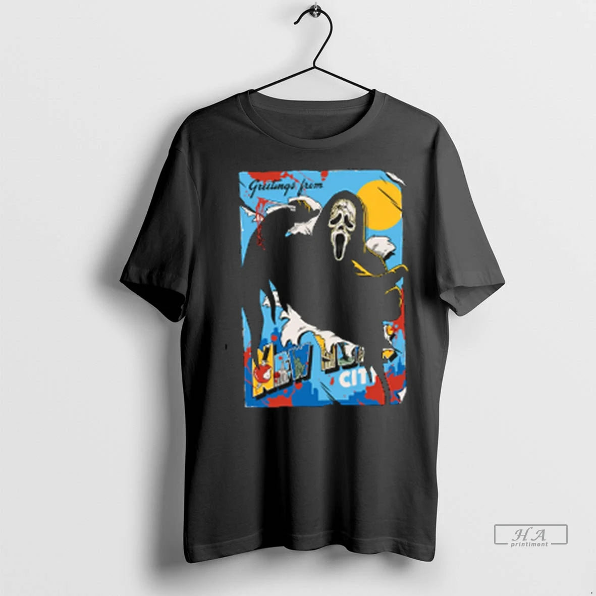 Official Trendy Ghostface Greetings From New York City Halloween T Shirt Hdky2aby39o 1 Shirt Sweater