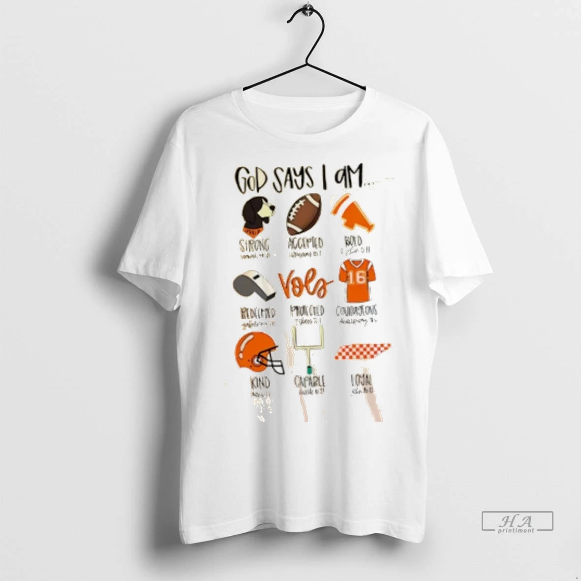 Official Trendy God Says I Am Tennessee Vols Shirt Sweater