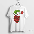 Official Trendy Grinch Cardiac Christmas Lights Ornaments Shirt Sweater
