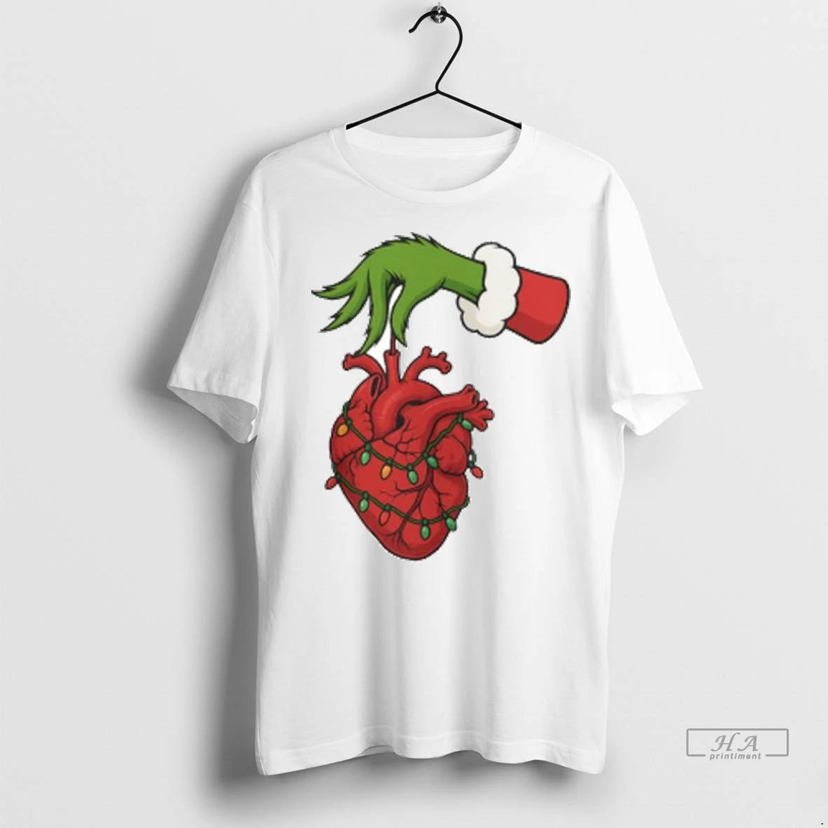 Official Trendy Grinch Cardiac Christmas Lights Ornaments Shirt Sweater