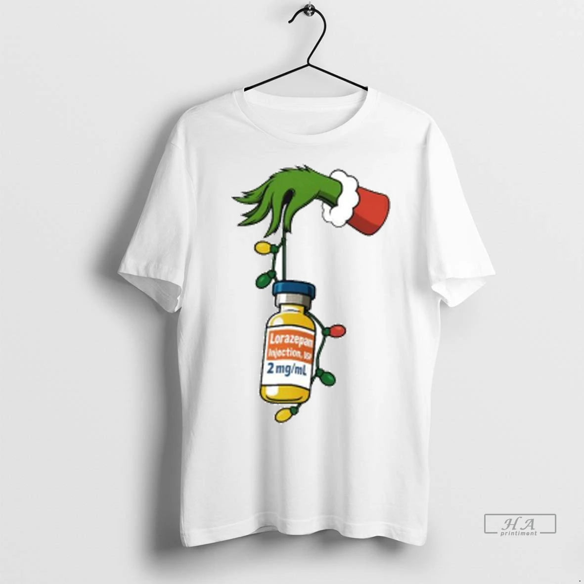 Official Trendy Grinch Lorazepam Injection Usp Christmas Lights Ornaments Shirt Sweater