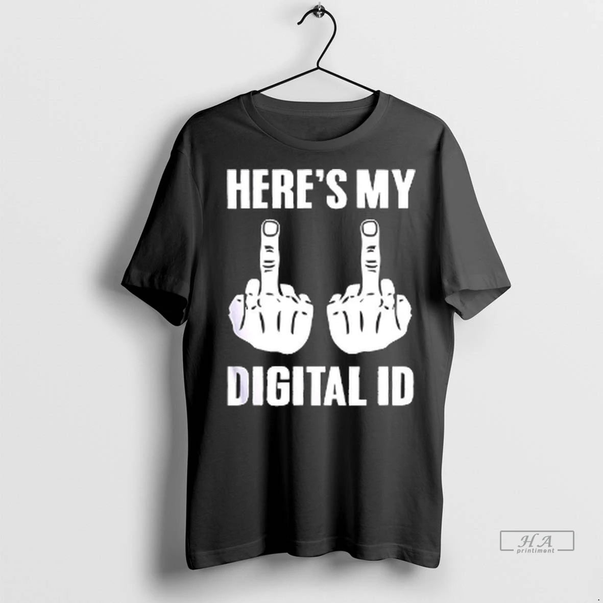 Official Trendy Heres My Digital Id Middle Fingers Shirt Sweater