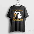 Official Trendy I Love Jesus And Michigan Lover Christian Shirt Sweater