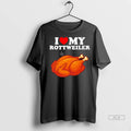Official Trendy I Love My Rottweil Chicken Shirt Sweater