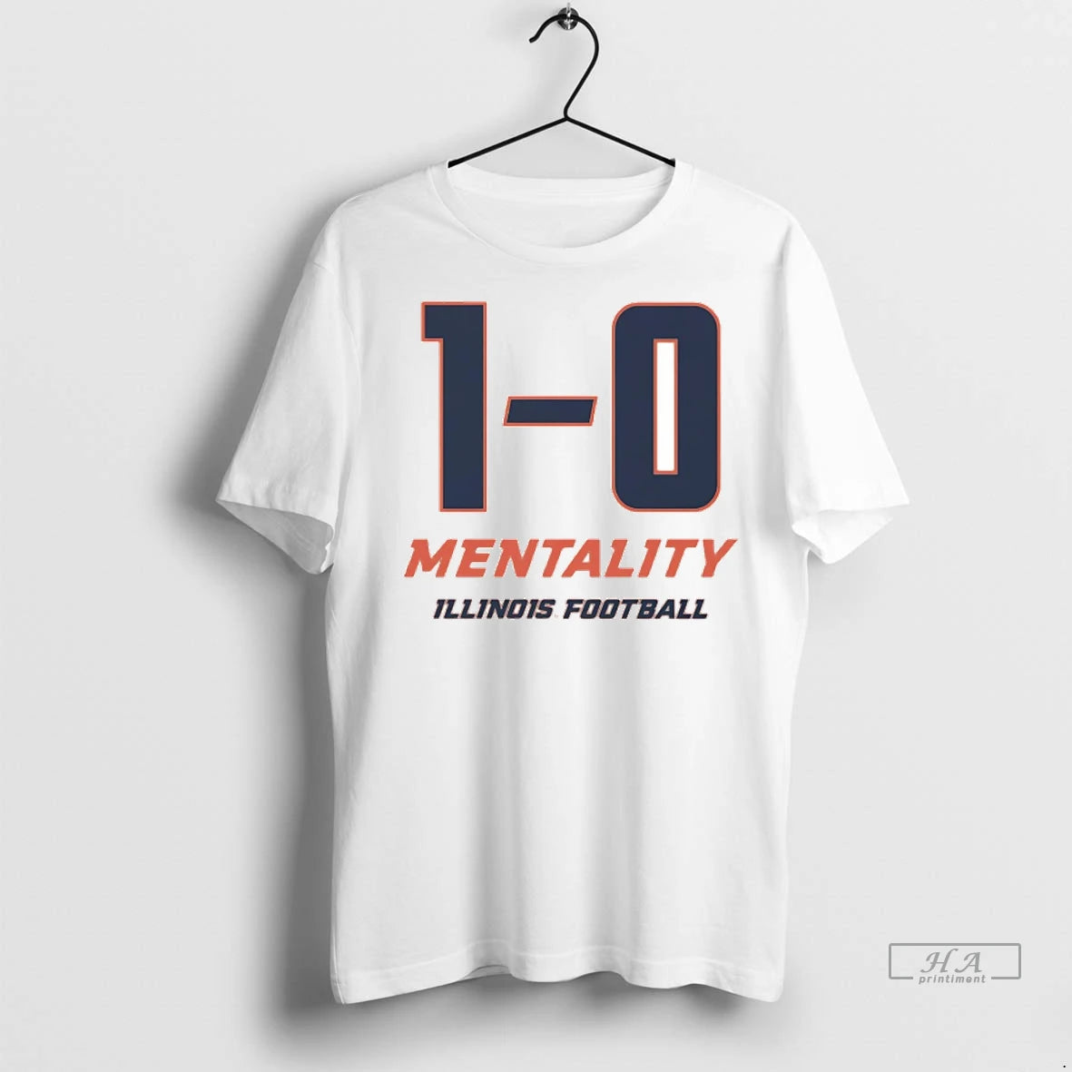 Official Trendy Illinois Football 1 0 Mentality Shirt Sweater