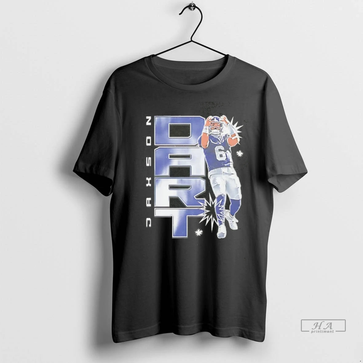 Official Trendy Jaxson Dart New York Giants Vertical Tee Shirt Sweater