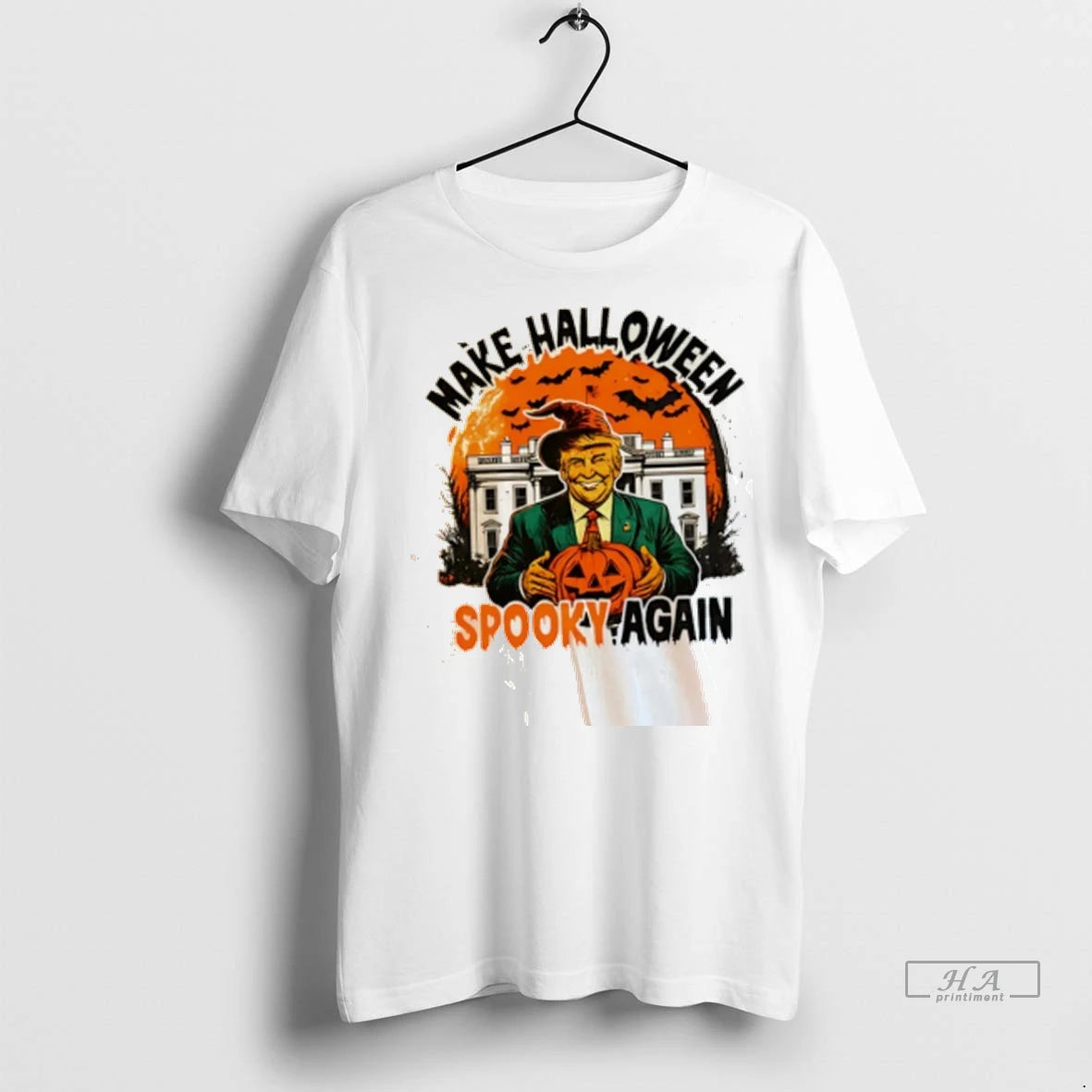 Official Trendy Make Halloween Spooky Again Trump Halloween 2025 Shirt Sweater