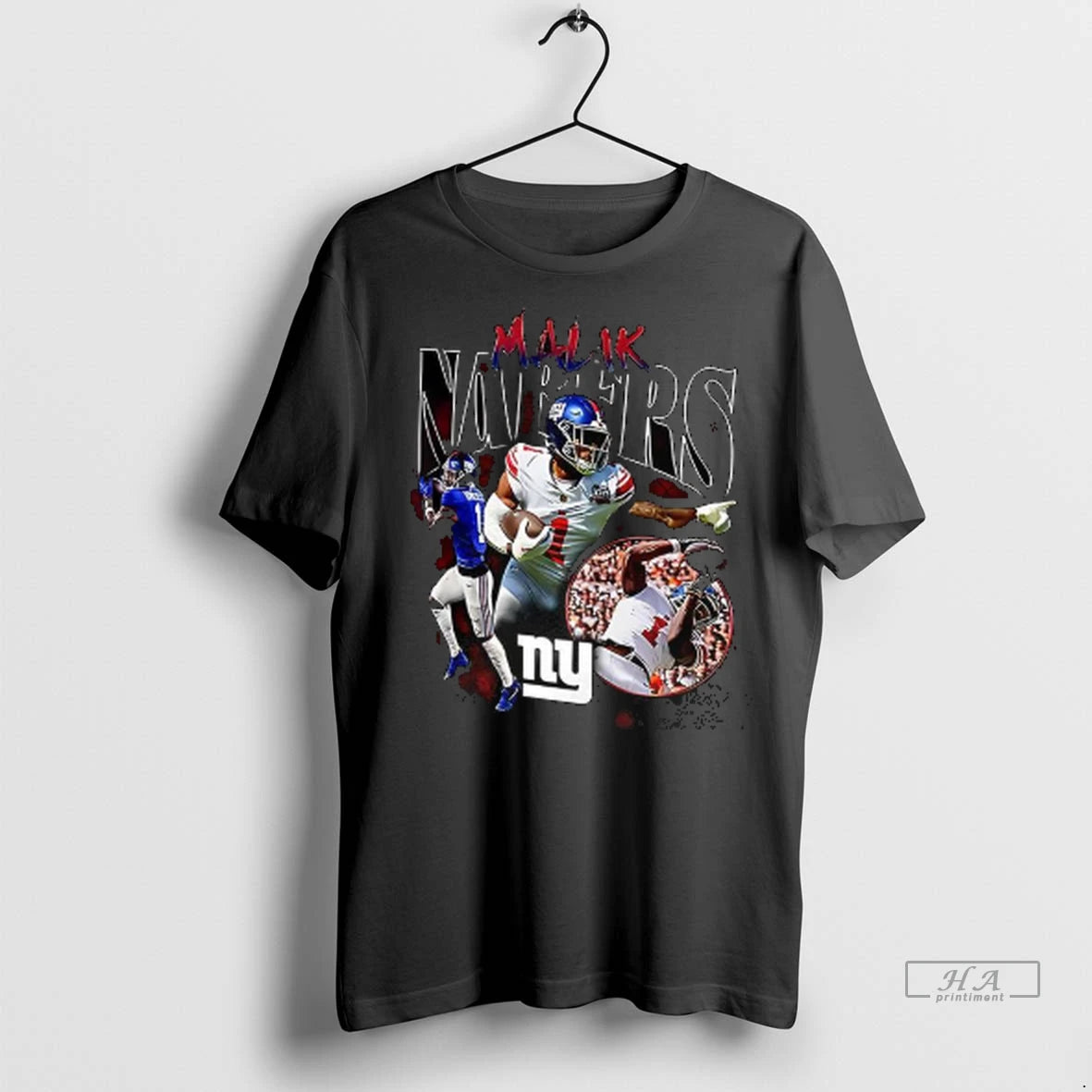 Official Trendy Malik Nabers New York Giants Football Player Collage Shirt Sweater