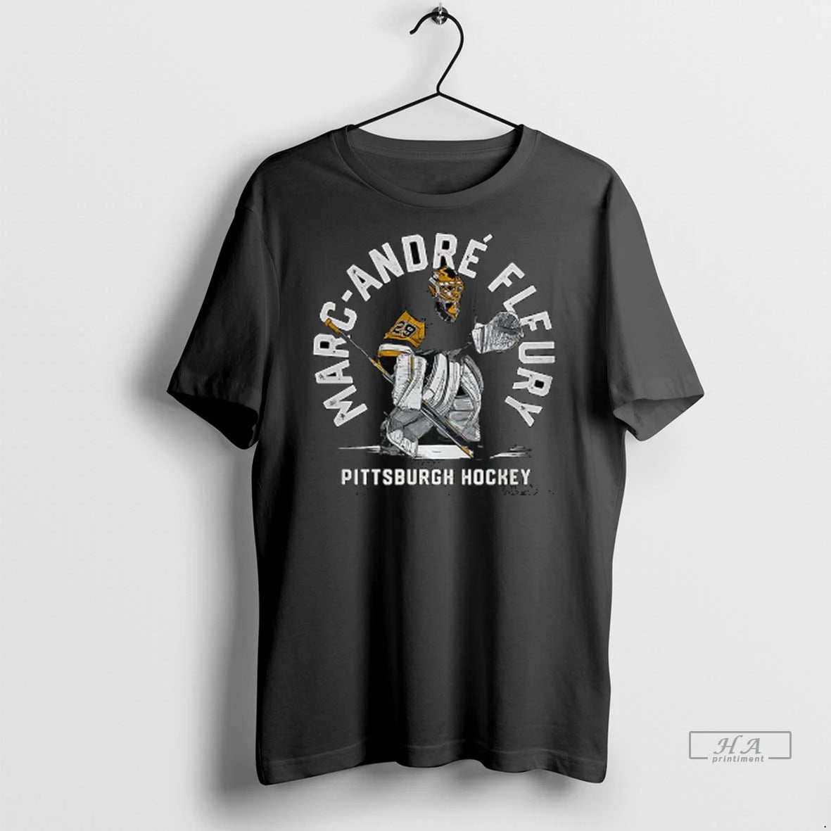 Official Trendy Marc Andre Fleury Pittsburgh Penguins Hockey Goalie Player Shirt Sweater