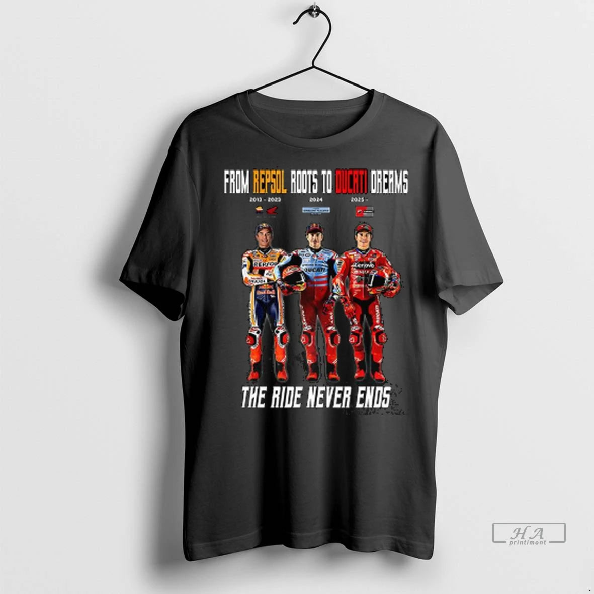 Official Trendy Marc Marquez From Repsol Roots To Ducati Dreams Shirt Sweater