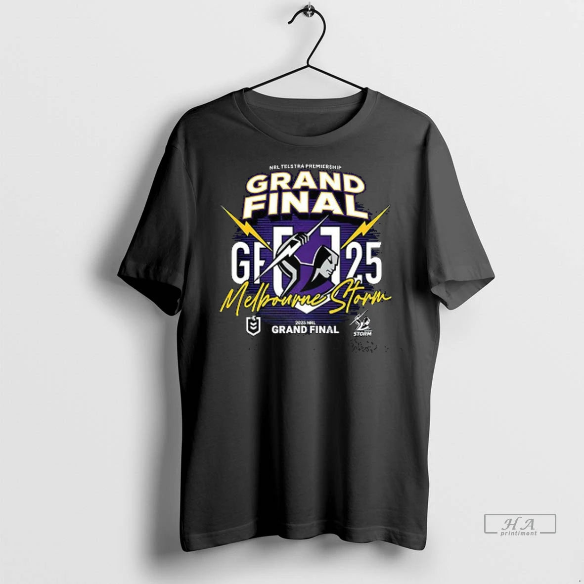 Official Trendy Melbourne Storm 2025 Nrl Mens Grand Final Shirt Sweater