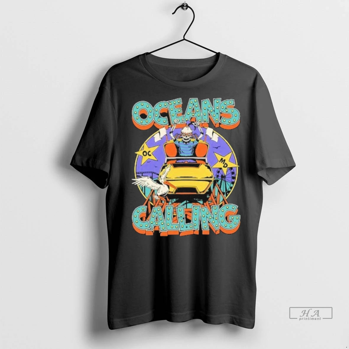 Official Trendy Oceans Calling Festival 2025 Ocean City Rollercoaster Lineup Shirt Sweater