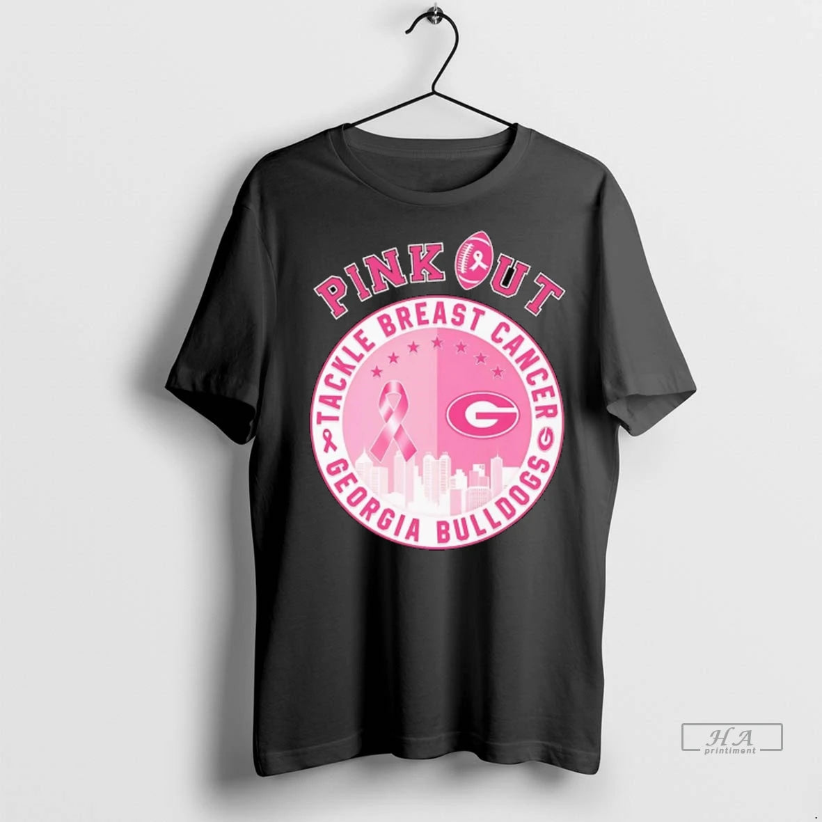 Official Trendy Pink Out Tackle Breast Cancer Georgia Bulldogs Shirt Sweater