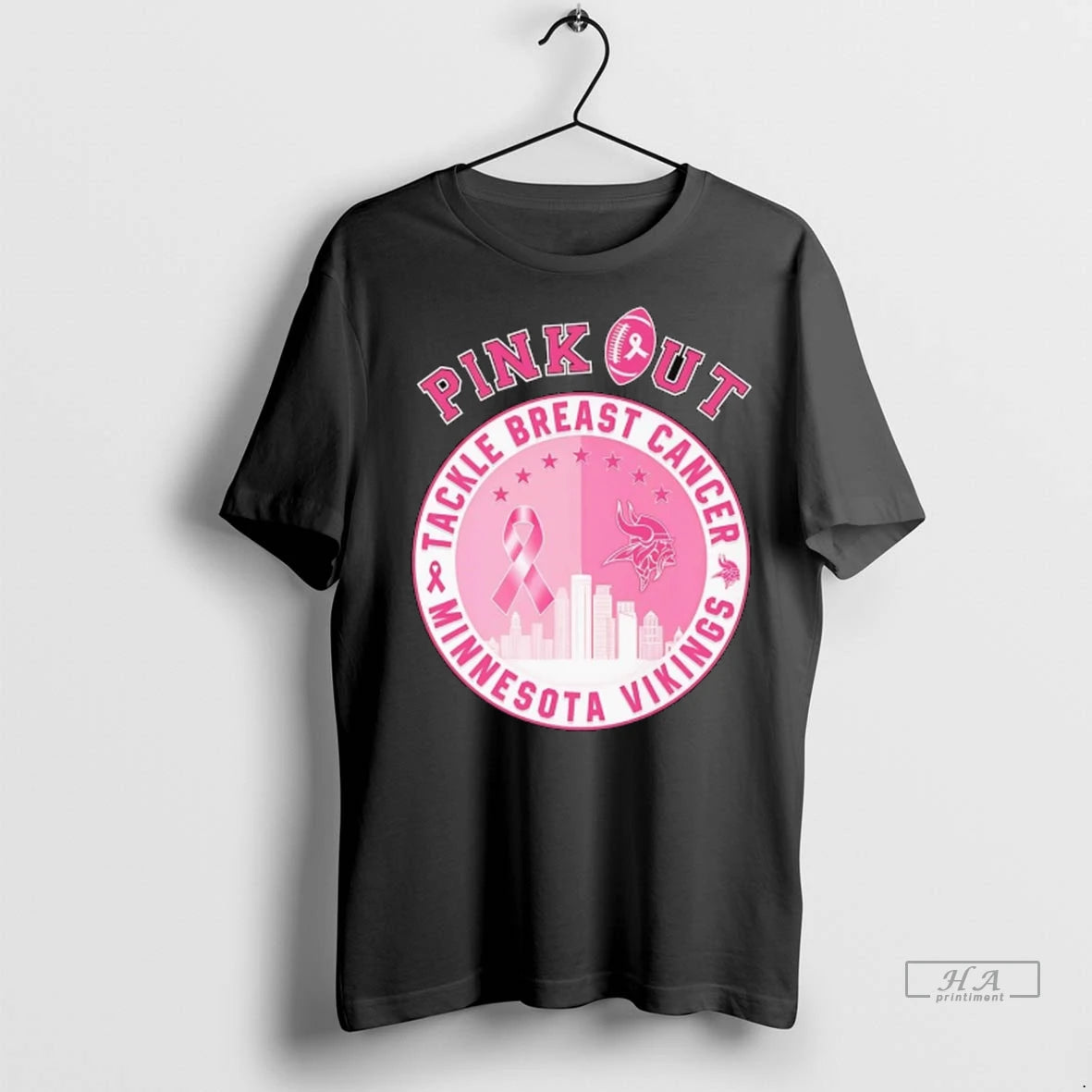 Official Trendy Pink Out Tackle Breast Cancer Minnesota Vikings Shirt Sweater