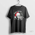Official Trendy Santa Skull Dead Inside But Jolly Af Christmas Tee Shirt Sweater