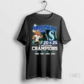 Official Trendy Seattle Mariners 2025 Al West Division Champions Mascot Skyline Shirt Sweater