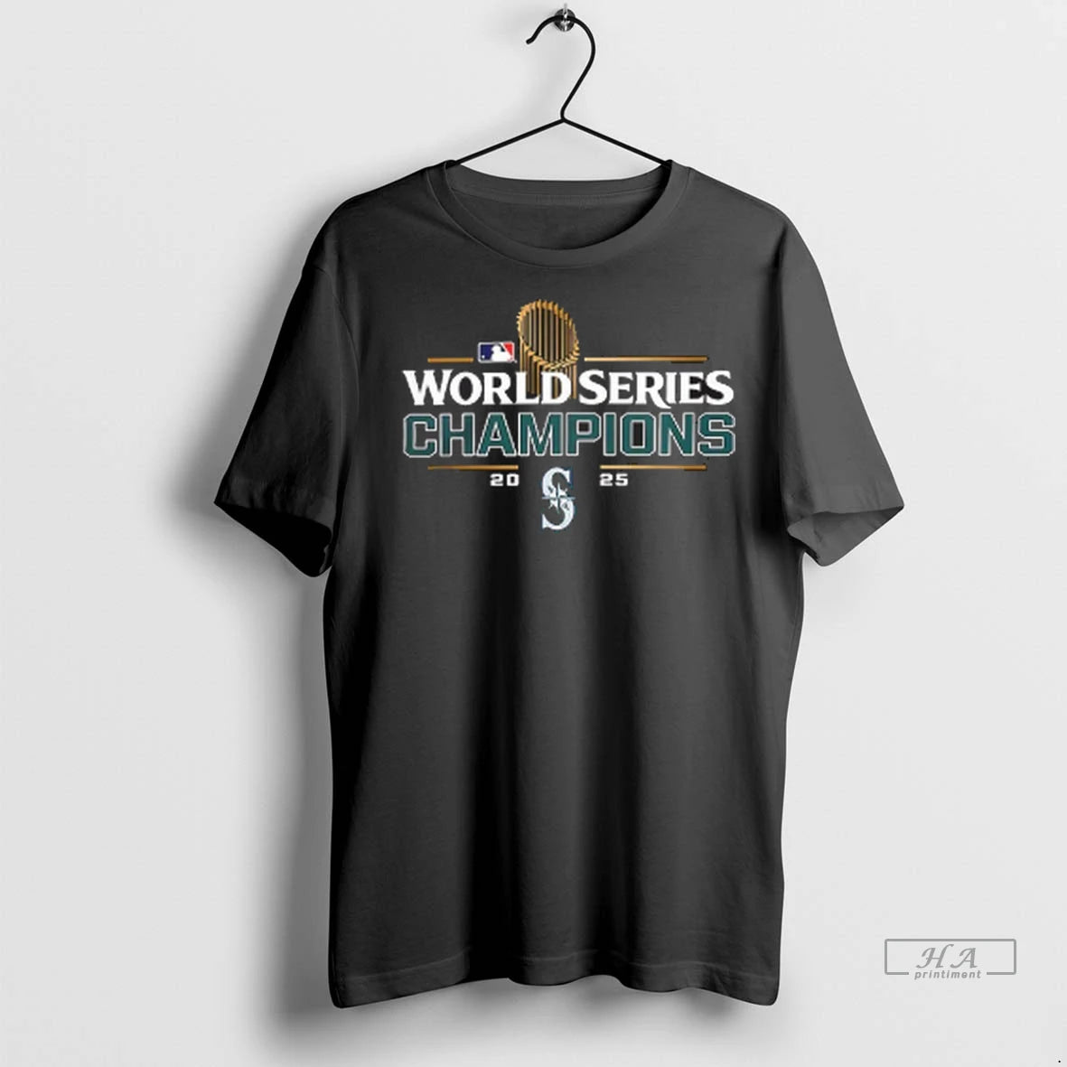 Official Trendy Seattle Mariners 2025 World Series Champions Mlb Trophy Shirt Sweater