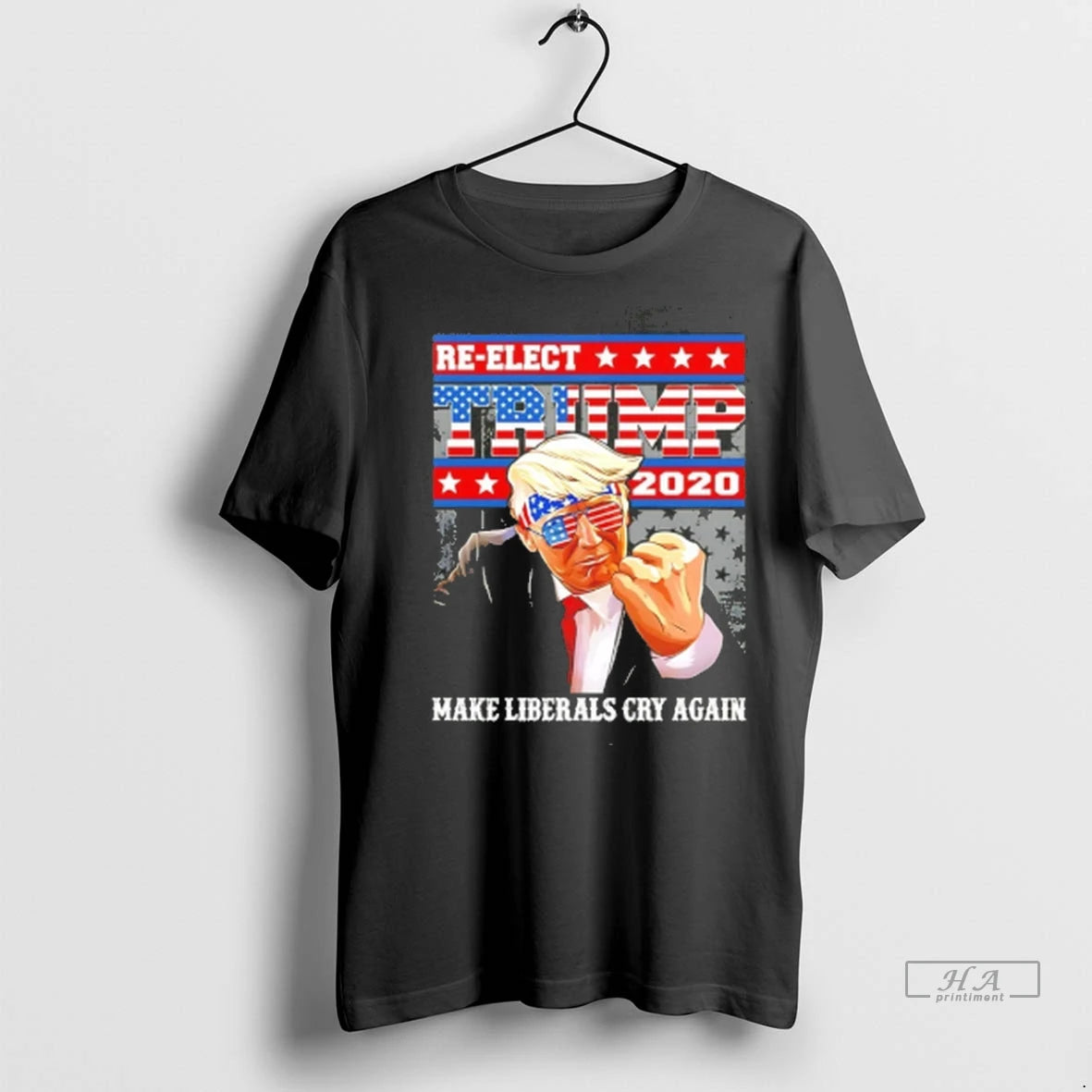 Official Trendy Thomas Jacob Re Elect Trump 2020 Make Liberals Cry Again Tee Shirt Sweater