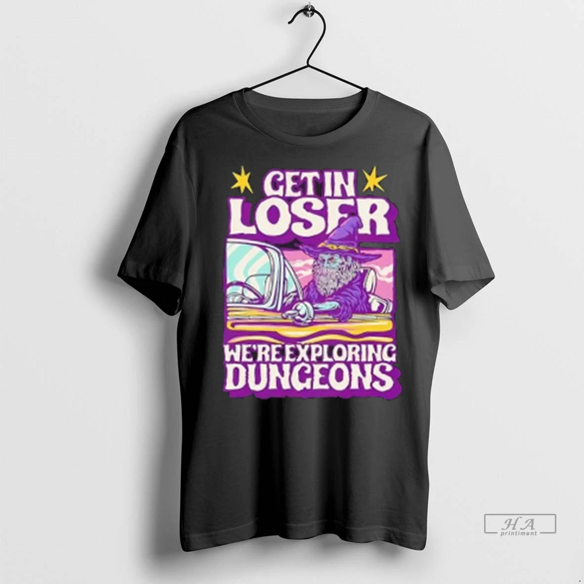 Official Trendy Wizard Get In Loser Were Exploring Dungeons Shirt Sweater